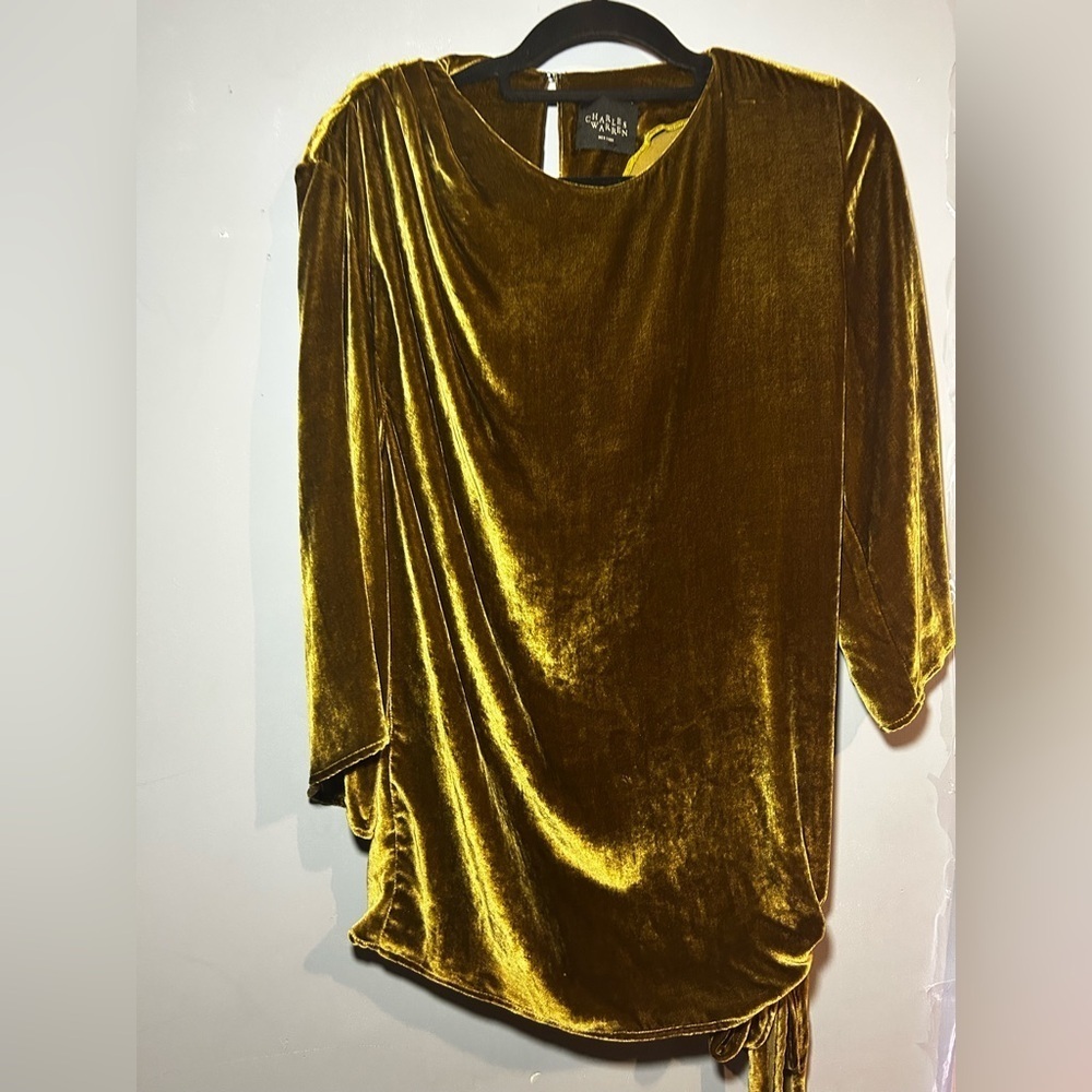 Beautiful dress by New York designer, Charles Warren- rayon and silk fabric;sz 8